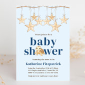 Boho Stars Baby Sea Turtle Nautical Baby Shower 招待状