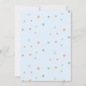 Boho Stars Baby Sea Turtle Nautical Baby Shower 招待状 (裏面)