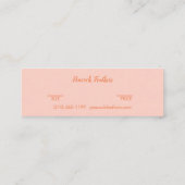 Boho Stars Clothing Jewelry Price Size Hang Tag  スキニー名刺 (裏面)