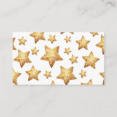 Boho Stars Greenery Baby Shower Card Enclosure エンクロージャーカード (裏面)