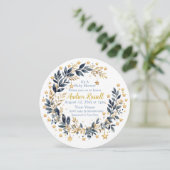 Boho Stars Greenery Baby Shower Invitation セーブザデート (スタンド正面)