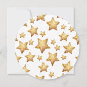 Boho Stars Greenery Baby Shower Invitation セーブザデート (裏面)