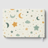 Boho Stars & Moon Baby Shower Guest Book ゲストブック (裏面)