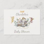 Boho Storybook Dragon赤ちゃんシャワーベビー エンクロージャーカード (裏面)