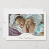 Boho Storybook Dragon 2枚の写真誕生のお知らせ 案内状 (正面)