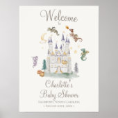 Boho Storybook Dragon Baby Showerへようこそ ポスター (正面)