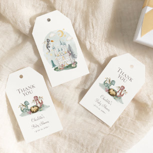 Boho Storybook Dragon Baby Shower Thank You ギフトタグ
