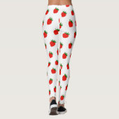 Boho Strawberry Leggings - Custom Berry Print Gift レギンス (裏面)