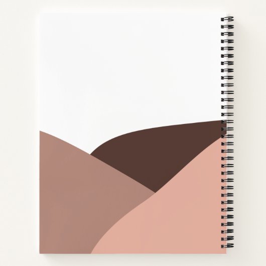 Boho Student School Subject Spiral Notebook ノートブック (裏面)