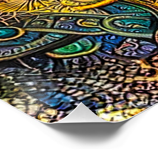 Boho Style Abstract Art Poster ポスター (コーナー)