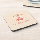 Boho-style custom decoration  コースター (左側)