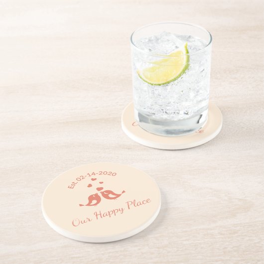 Boho style decoration personalized コースター (側面)