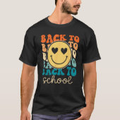 Boho Style Groovy Smile Back to School Tシャツ (正面)