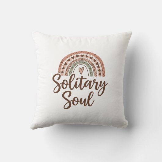 Boho style solitary soul design クッション (裏面)