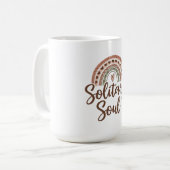 Boho style solitary soul design コーヒーマグカップ (正面左)
