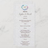 Boho Succulentサボテンリース結婚のメニュー メニュー (正面/裏面)