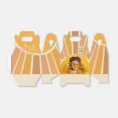 Boho Summer 1st Trip Sunのまわりに誕生日写真 フェイバーボックス (折り畳みなし)