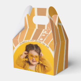 Boho Summer 1st Trip Sunのまわりに誕生日写真 フェイバーボックス