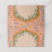 Boho Summer Pink Floral プレイスカード (外部開封)