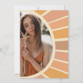 Boho Sunクラス卒業パーティーの写真 招待状 (裏面)