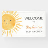 Boho Sunジェンダーニュートラル赤ちゃんシャワーへようこそ 横断幕 (横)