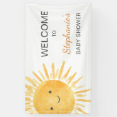 Boho Sunジェンダーニュートラル赤ちゃんシャワーへようこそ 横断幕 (縦)