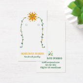 BOHO SUNフラワーズイヤリングジュエリーディスプレイカード (デスク)