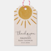 Boho Sunベビーシャワー ギフトタグ (正面)