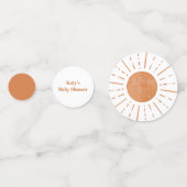 Boho Sunベビーシャワー コンフェッティ (裏面)