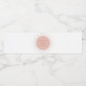 Boho Sunベビーシャワー ペットボトルラベル (シングルラベル)