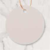 Boho Sunミニマリスト赤ちゃんシャワー フェイバータグ (裏面)