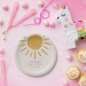 Boho Sunミニマリスト赤ちゃんシャワー ペーパープレート (パーティー)