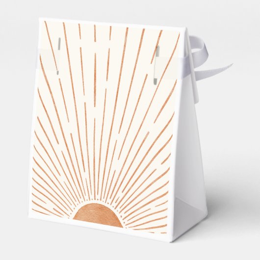 Boho sun赤ちゃんシャワーお願いボックス フェイバーボックス (裏面サイド)