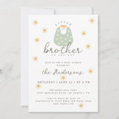 Boho Sun赤ちゃんシャワーに小さな弟 招待状 (正面)