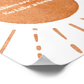 Boho Sun赤ちゃんシャワーサイン ポスター (角)