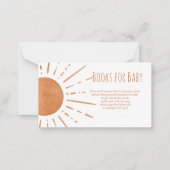 Boho Sun赤ちゃんシャワーブックベビーカード ノートカード (正面)