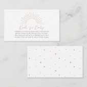 Boho Sun赤ちゃんシャワーベビー エンクロージャーカード (正面/裏面)