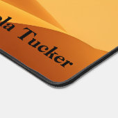 Boho Sun Abstract Amber Earthy Tones デスクマット (コーナー)