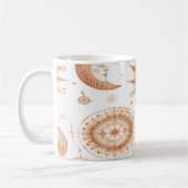 Boho Sun and Moon Celestial Mug コーヒーマグカップ (左)