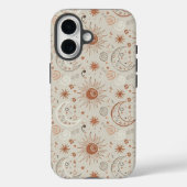 Boho Sun and Moon Pattern Case-Mate iPhoneケース (裏面)