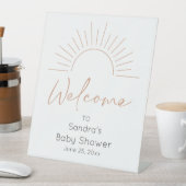 Boho Sun Baby Showerへようこそ 台座サイン (インサイチュ)