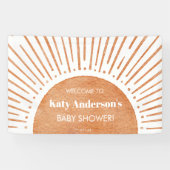 Boho Sun Baby Shower Welcome Banner 横断幕 (横)