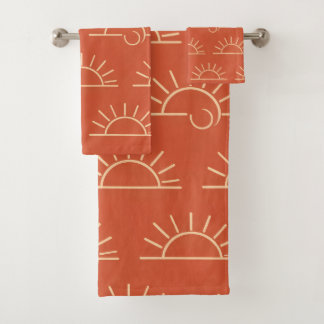 Boho Sun Bathroom Towel Set バスタオルセット