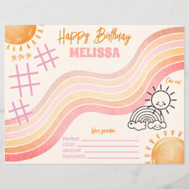 Boho Sun Girlsカラーリングアクティビティページ