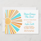 Boho Sun, Here Comes The Son, Blue Orange Rainbow 招待状 (正面)