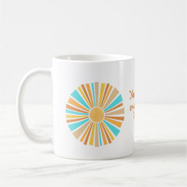 Boho Sun, Here Comes The Son, Retro Sunshine コーヒーマグカップ