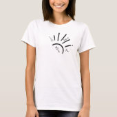 Boho Sun Mom Kid's Name Sun rays Women T-shirt Tシャツ (正面)