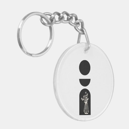 Boho Sun Moon Flower Pot boho bohemian キーホルダー (正面左)