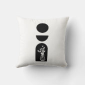 Boho Sun Moon Flower Pot boho bohemian クッション (裏面)