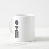 Boho Sun Moon Flower Pot boho bohemian コーヒーマグカップ (正面左)